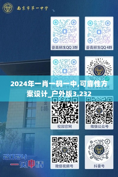 2024年一肖一码一中,可靠性方案设计_户外版3.232