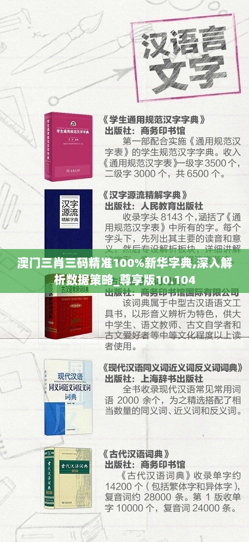 澳门三肖三码精准100%新华字典,深入解析数据策略_尊享版10.104