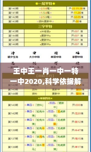 王中王一肖一中一特一中2020,科学依据解释定义_Plus8.545