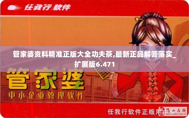 管家婆资料精准正版大全功夫茶,最新正品解答落实_扩展版6.471