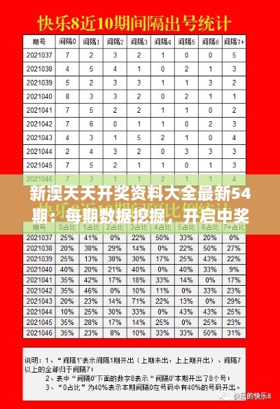 新澳天天开奖资料大全最新54期：每期数据挖掘，开启中奖新篇章