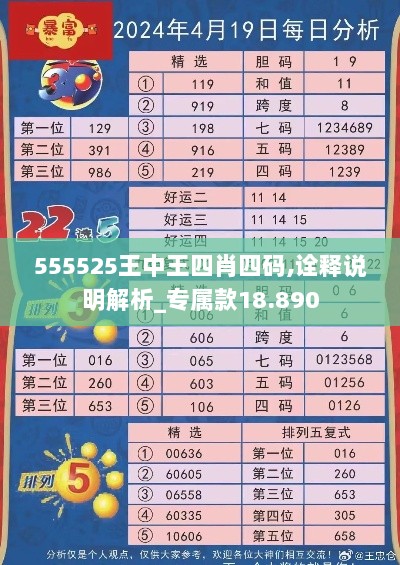 555525王中王四肖四码,诠释说明解析_专属款18.890