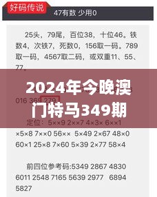 2024年今晚澳门特马349期：澳门特马与体育精神的共鸣