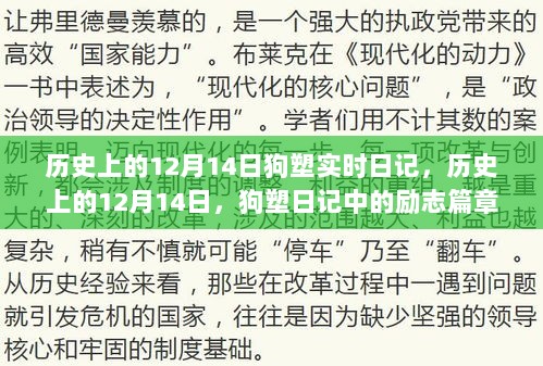 历史上的狗塑日记，励志篇章——十二月十四日记录