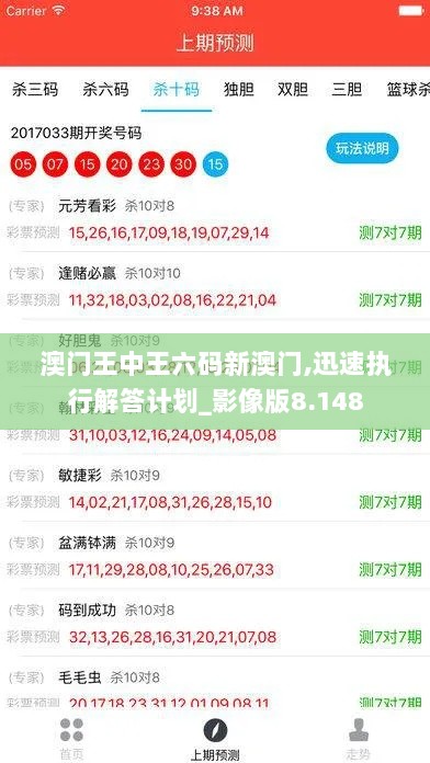 澳门王中王六码新澳门,迅速执行解答计划_影像版8.148