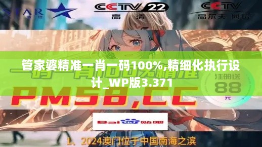 管家婆精准一肖一码100%,精细化执行设计_WP版3.371