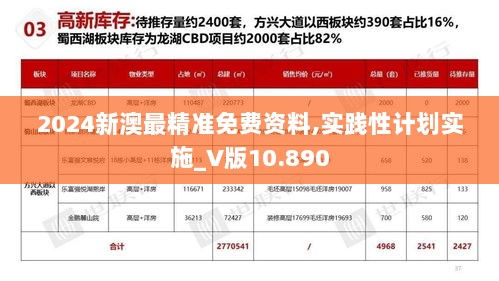 2024新澳最精准免费资料,实践性计划实施_V版10.890