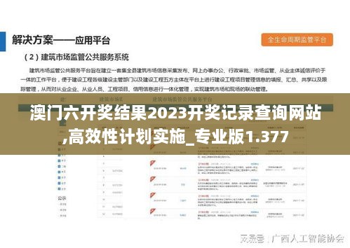 澳门六开奖结果2023开奖记录查询网站,高效性计划实施_专业版1.377