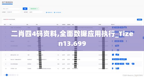 二肖四4码资料,全面数据应用执行_Tizen13.699