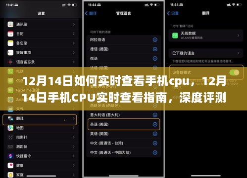 12月14日手机CPU实时查看指南，深度评测与使用体验分享