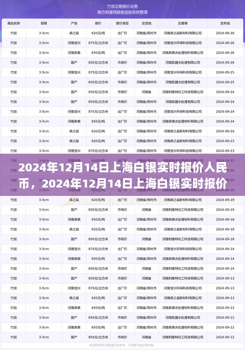 2024年12月14日上海白银实时报价下的投资机遇与挑战分析