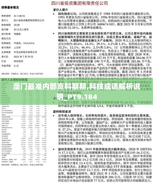 澳门最准内部资料期期,科技成语解析说明_PT9.184