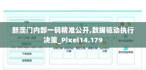 新澳门内部一码精准公开,数据驱动执行决策_Pixel14.179