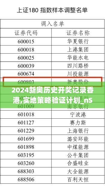 2024新奥历史开奖记录香港,实地策略验证计划_nShop9.544