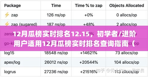 初学者与进阶用户适用的瓜榜实时排名指南（12月瓜榜排名查询指南）