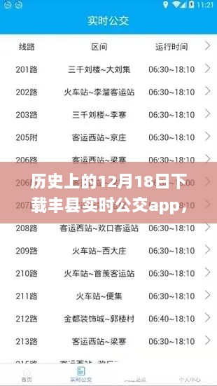 丰县实时公交app的诞生，追溯历史深处的12月18日