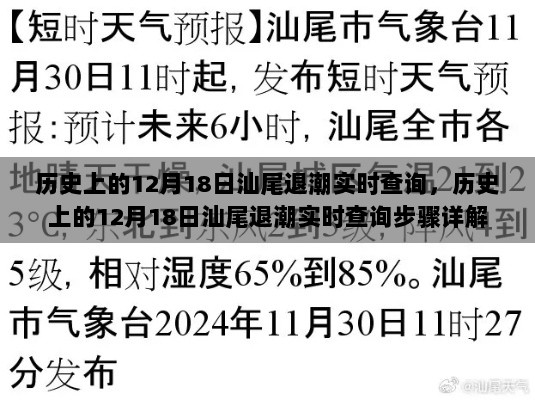 历史上的12月18日汕尾退潮实时查询攻略，步骤详解与实时数据查询指南