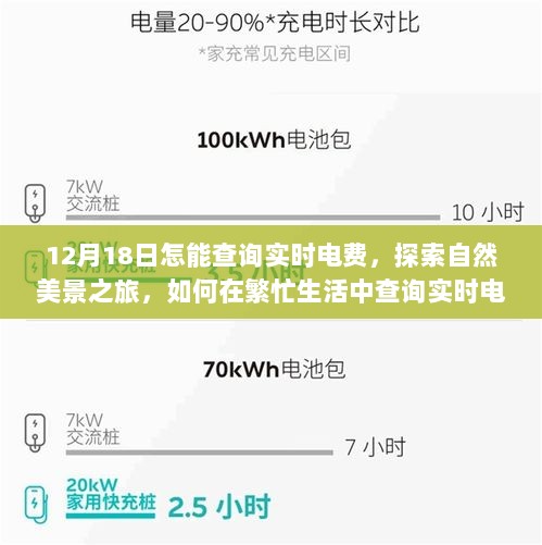 12月18日实时电费查询与自然美景探索，繁忙生活中的内心绿洲之旅