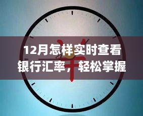 12月实时查看银行汇率攻略，轻松掌握汇率动态