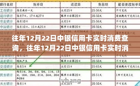 往年12月22日中银信用卡实时消费查询指南，初学者与进阶用户全攻略查询方法分享