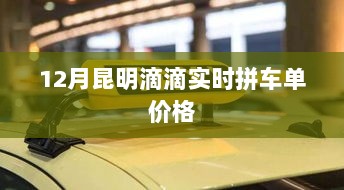 昆明滴滴拼车单实时价格表