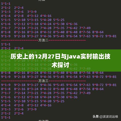 历史上的大事件与Java实时输出技术探讨