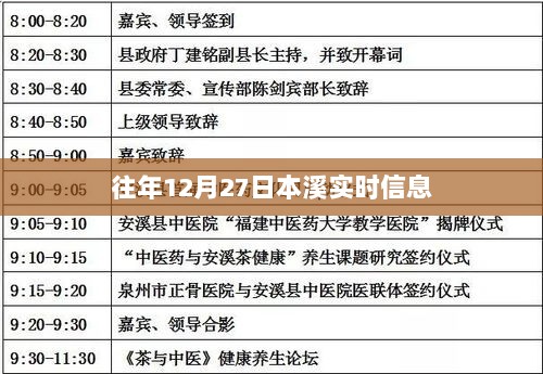 本溪往年12月27日最新实时资讯