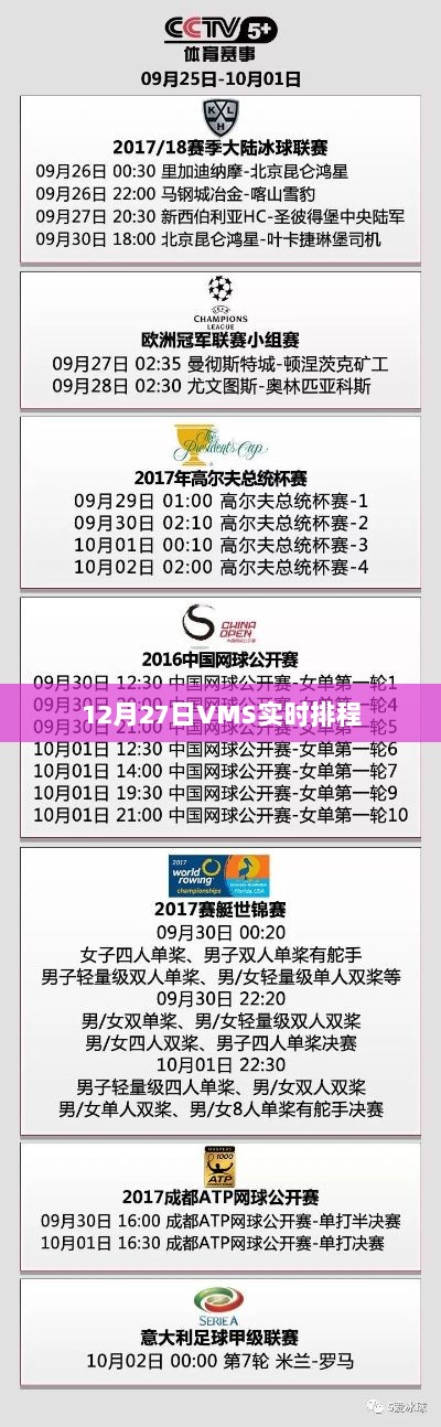 12月27日VMS实时排程系统启动