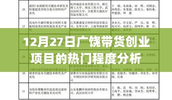 广饶带货创业项目热门程度解析