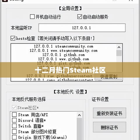 十二月Steam社区大热