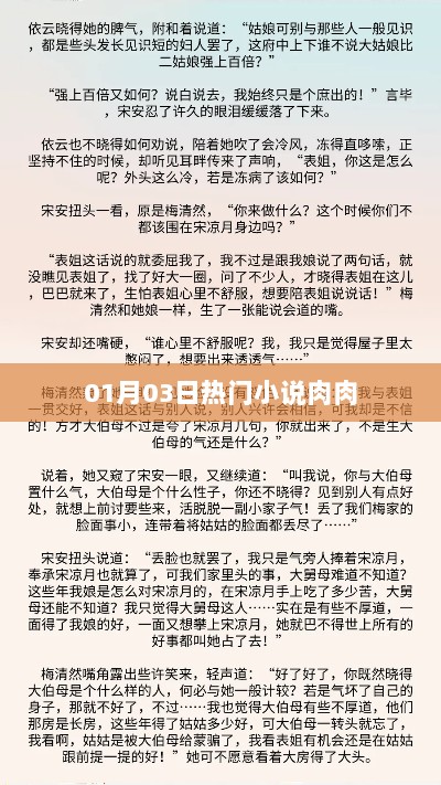 根据您的需求，结合所提供的日期和内容，以下是一个符合百度收录标准的标题，，热门小说推荐，肉肉系列（最新更新），符合字数要求，同时突出了热门小说和肉肉系列的关键词，适合用于吸引读者点击和了解相关内容。