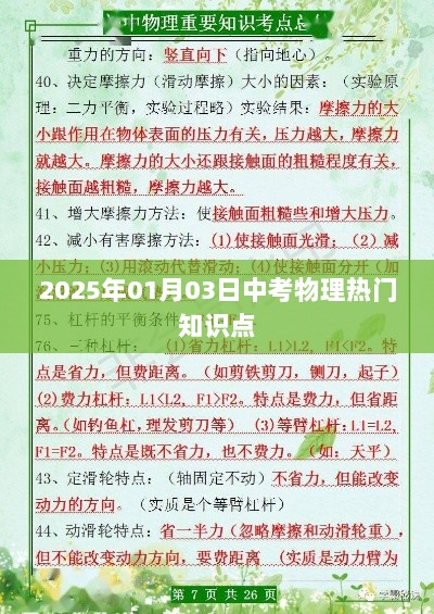 中考物理热门知识点解析（2025年1月）