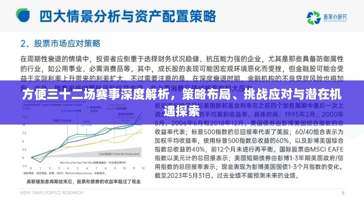 方便三十二场赛事深度解析，策略布局、挑战应对与潜在机遇探索