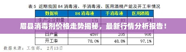 眉县消毒剂价格走势揭秘，最新行情分析报告！