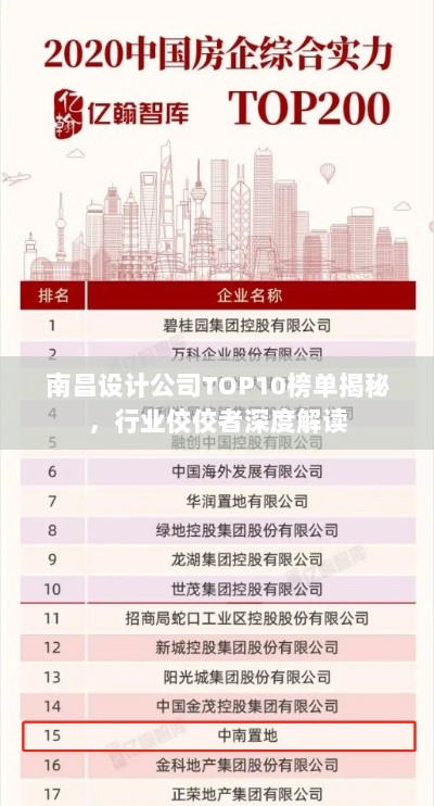 南昌设计公司TOP10榜单揭秘，行业佼佼者深度解读