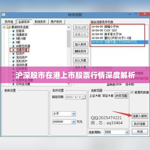 沪深股市在港上市股票行情深度解析