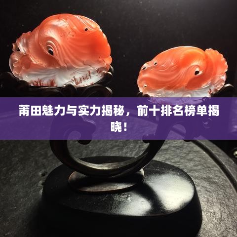 莆田魅力与实力揭秘，前十排名榜单揭晓！