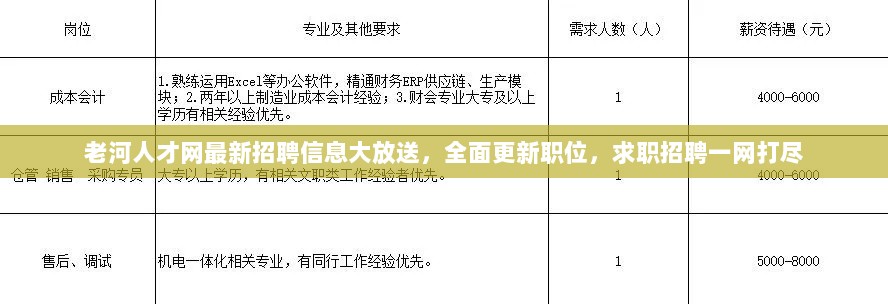 老河人才网最新招聘信息大放送，全面更新职位，求职招聘一网打尽