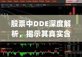 股票中DDE深度解析，揭示其真实含义与运用策略